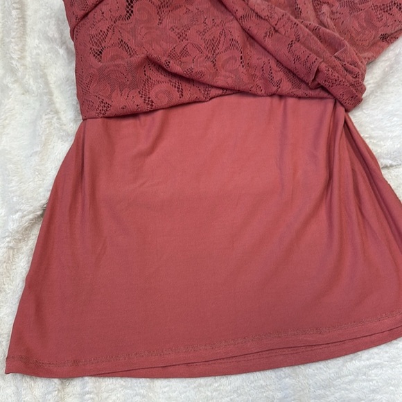 Anthropologie Pink Ruched Blouse with Mandarin Collar - Picture 11 of 12